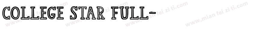 College Star Full字体转换
